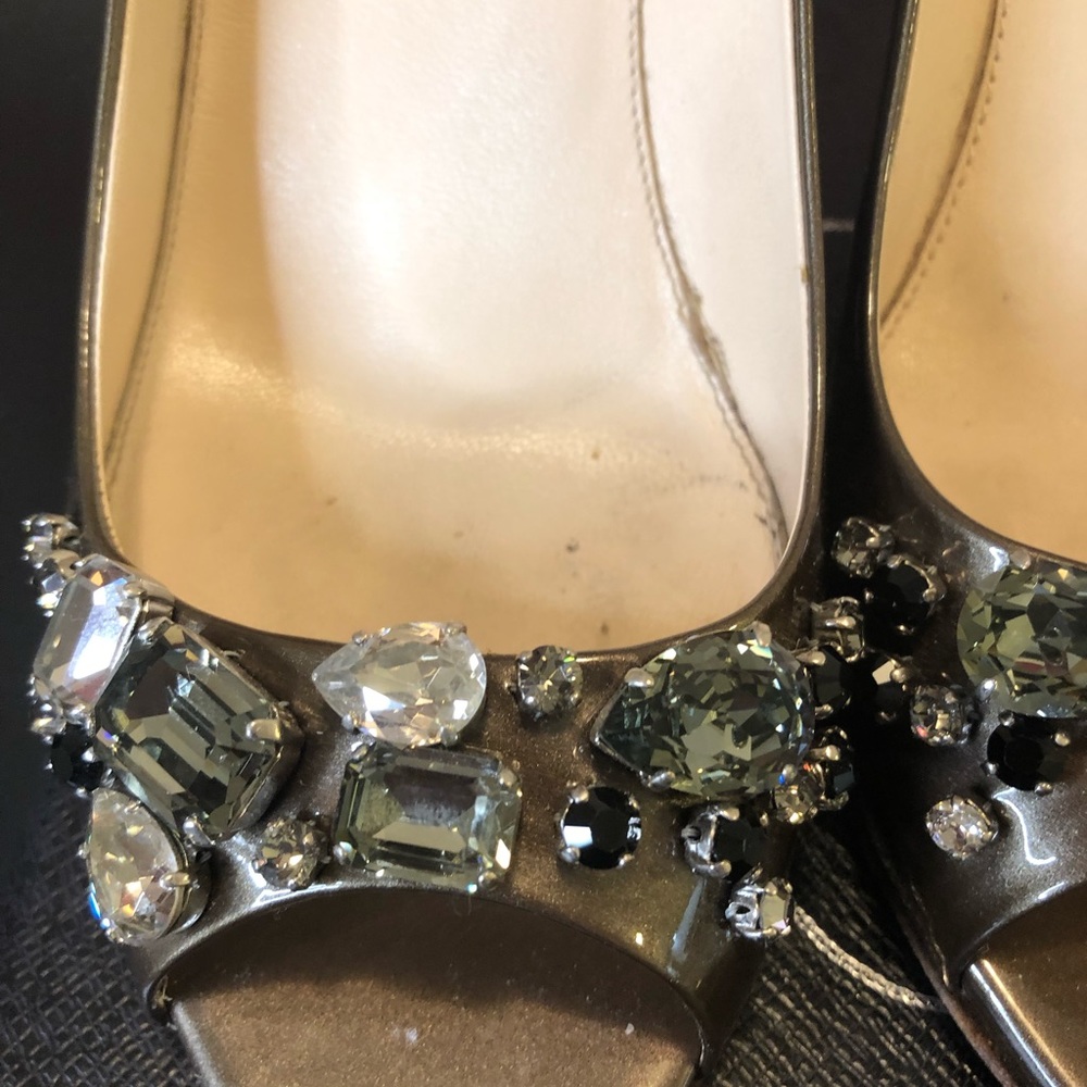 PRADA pump couture taupe with rhinestones ✨ - Picture 3 of 12